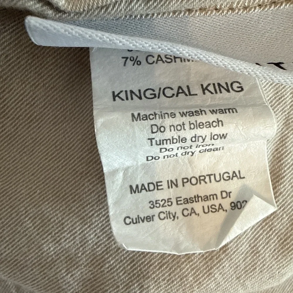 Parachute Duvet Cover Cotton Cashmere Blend Beige KING California Minimalist